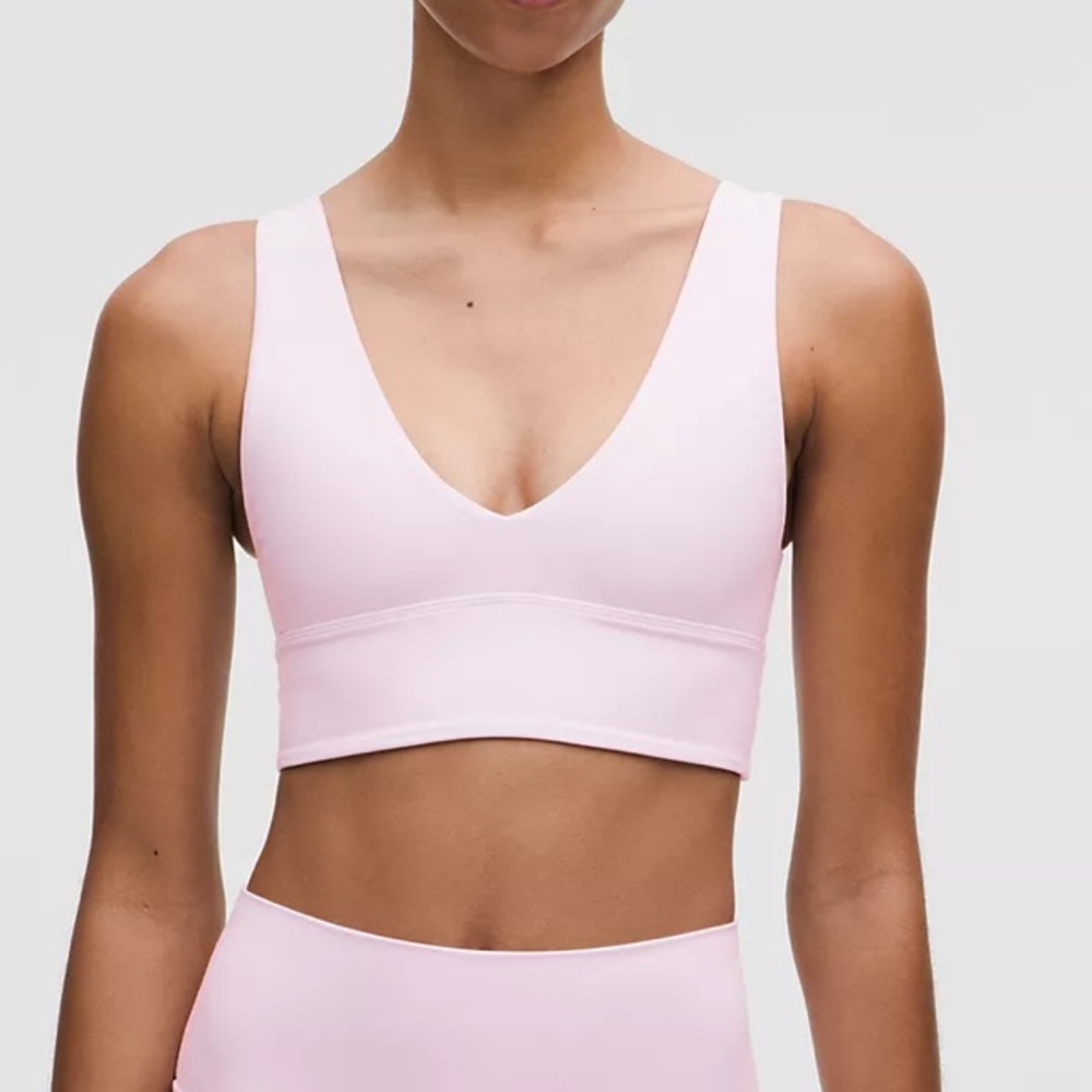 Lululemon Align V-Neck Bra A/B Cup Size 4 - Meadow Sweet Pink
